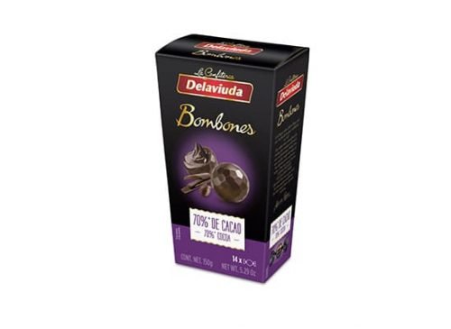 DELAVIUDA - 70% Dark Chocolate Bonbons - 150G