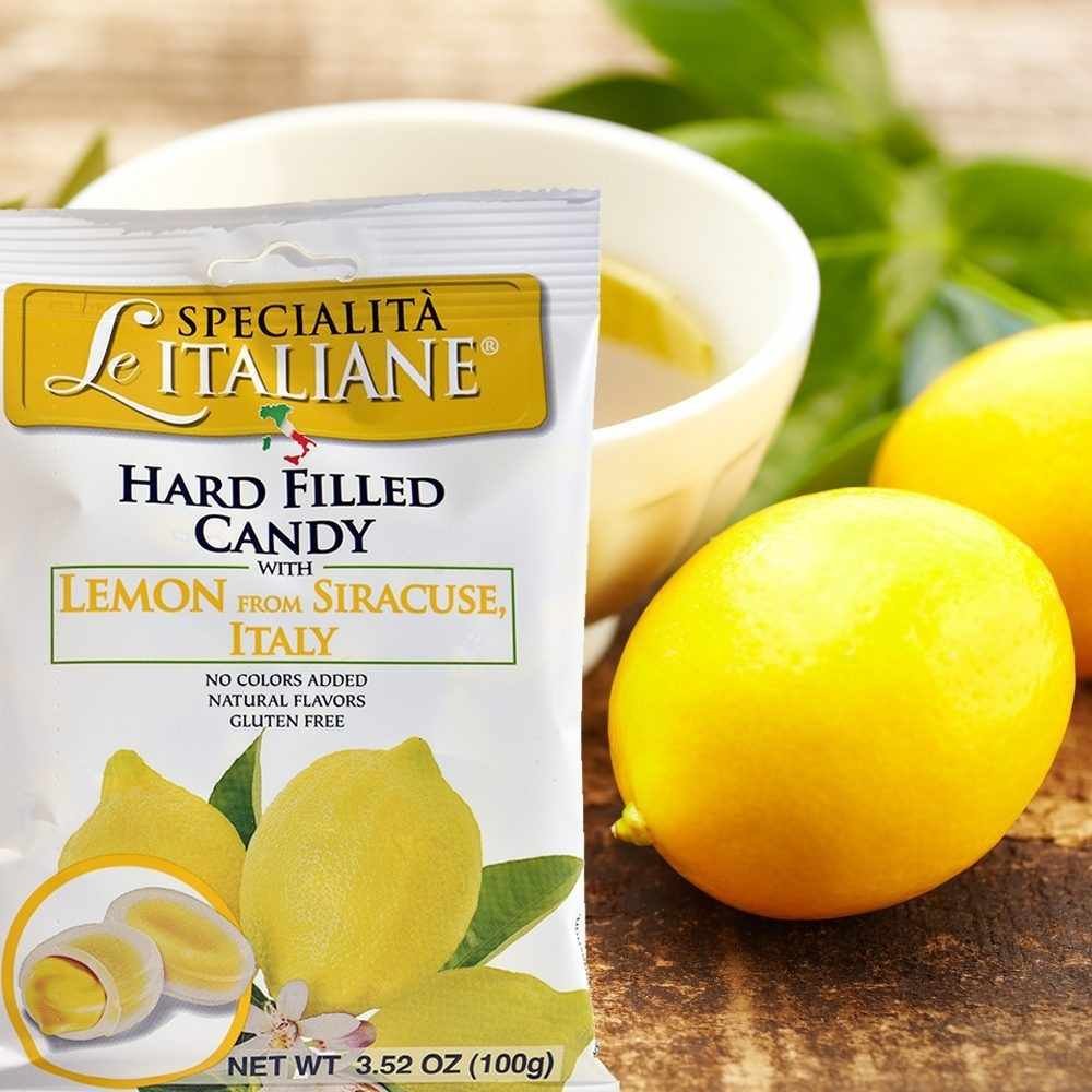 Serra, Filled Candy w/Sicilian Lemon - Ripiene Limone di Siracusa IGP 100g  bag (3 pcs)