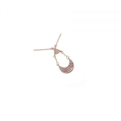 Real gold plated delicate necklace set featuring a lobster clasp and extender chain. Chain length 40 cm. Colour: Rose Gold